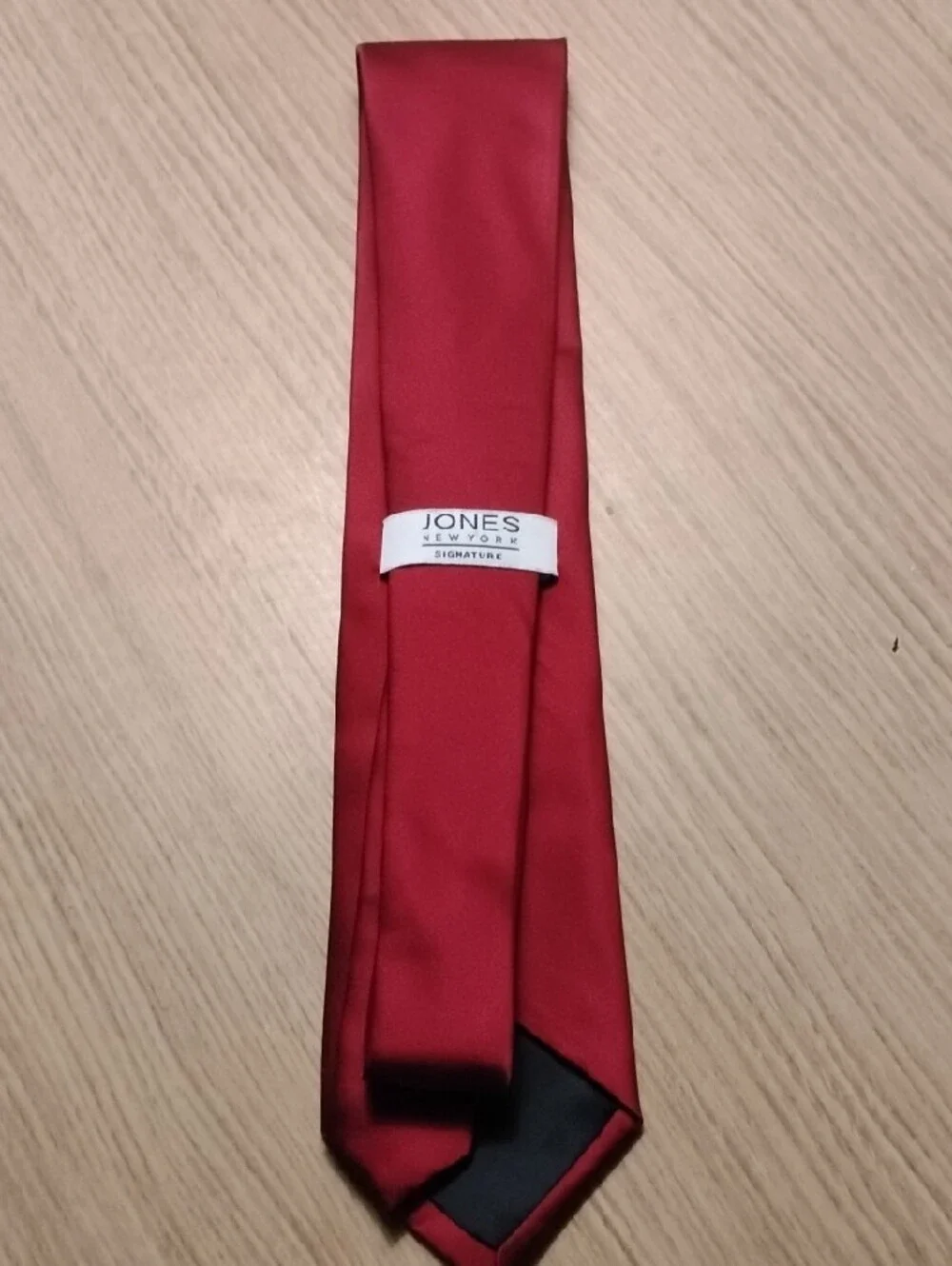 Jones New York Solid Red Satin Tie